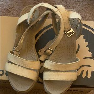 Crocs wedge sandals